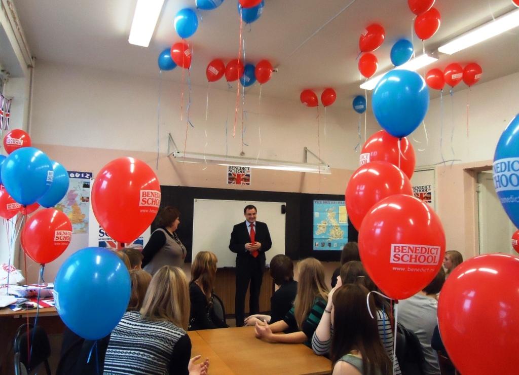 Знакомство британских и российских школьников на встрече BENEDICT SCHOOL